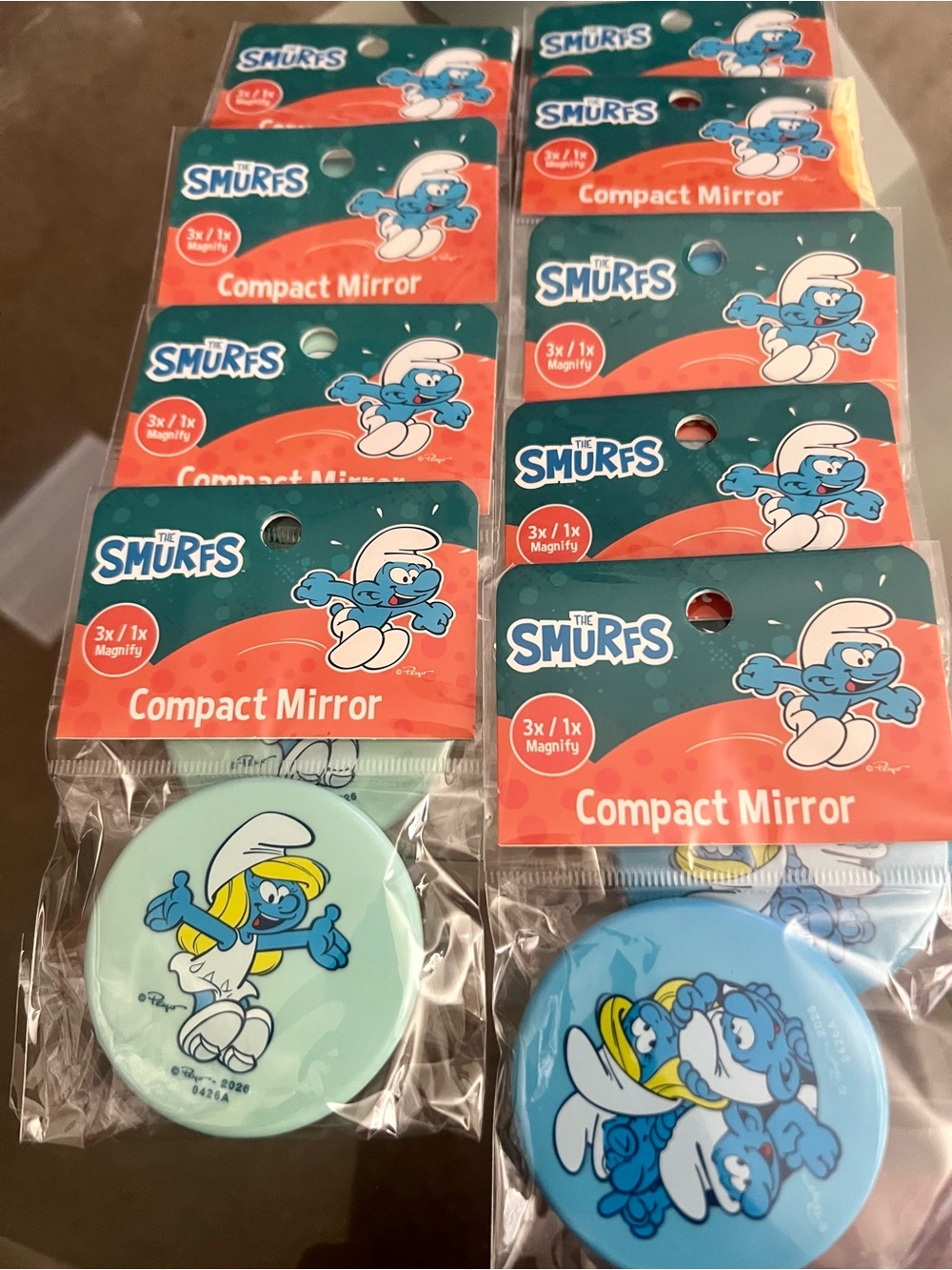 4 Kids Compact Mirror — Light Blue & Blue 2x for $8